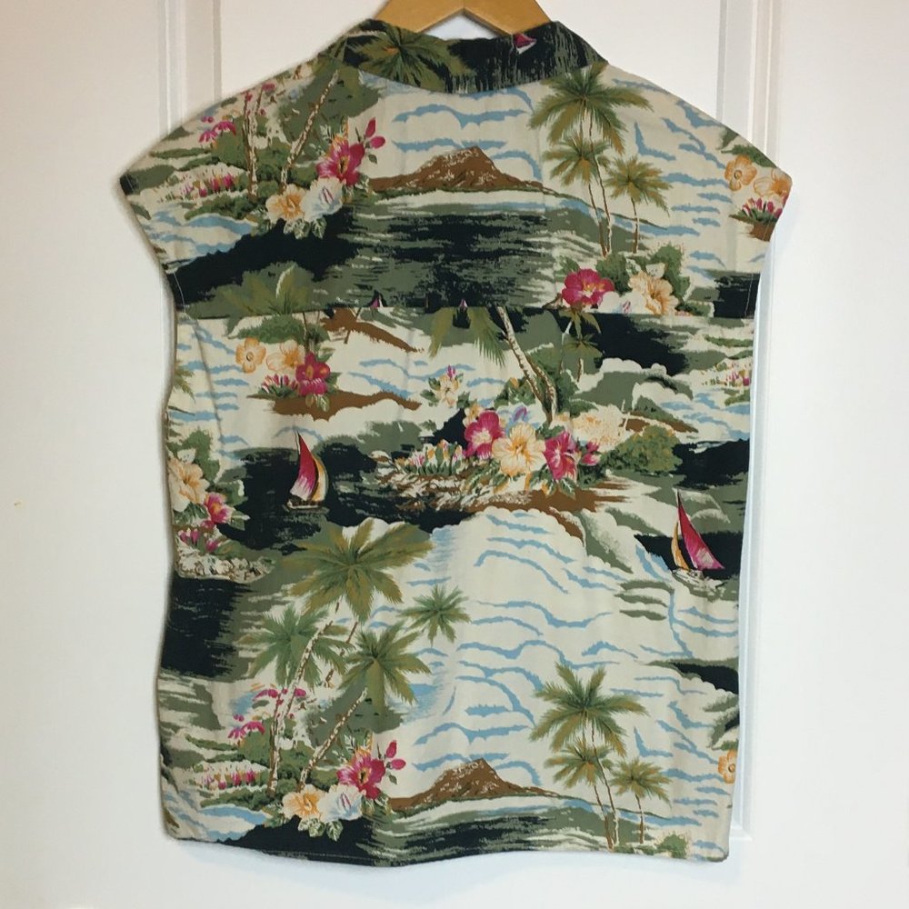 Zara Trafaluc Collection Tropical Sleeveless Top - Picture 7 of 7